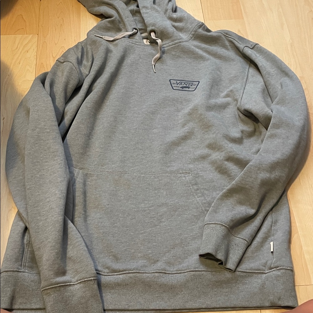 Vans Gray Pullover Hoodie with Logo